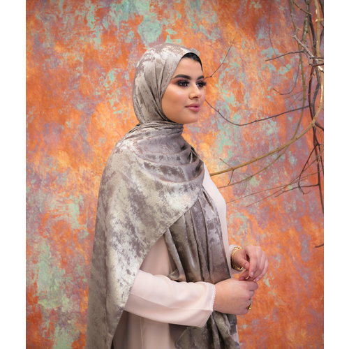 Hijab Arya Brown Gold Hijab Arya Brown Gold