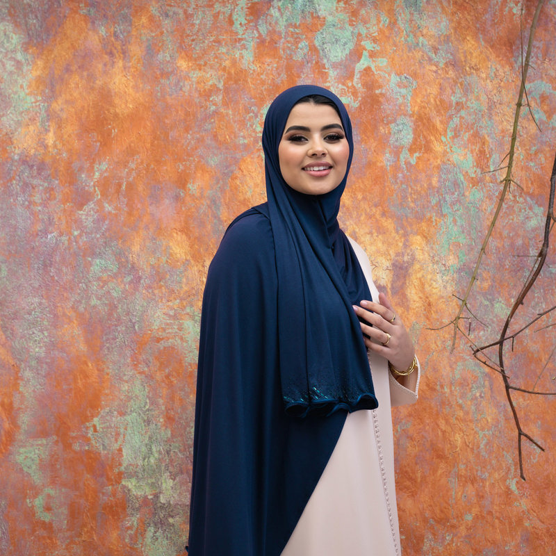 Hijab Ami Dark Blue