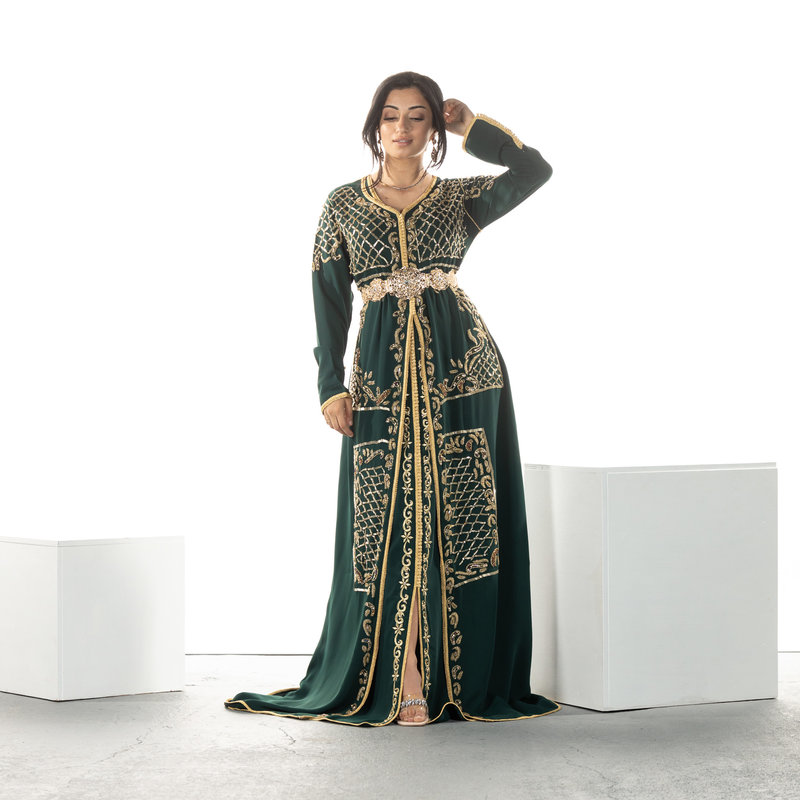 Caftan Sonia DonkerGroen