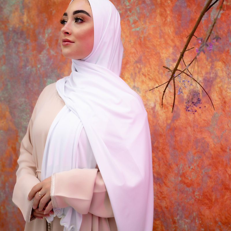 PREMIUM JERSEY HIJAB YONA - WHITE