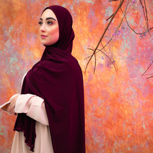 PREMIUM JERSEY HIJAB YONA - POMEGRANATE PREMIUM JERSEY HIJAB YONA - POMEGRANATE