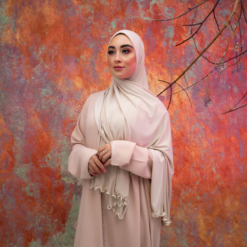PREMIUM JERSEY HIJAB YONA - BISQUE