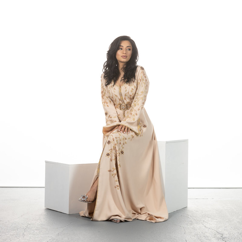 Caftan Nuha Peach Puff