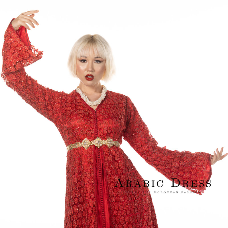 Caftan Olaia Rood