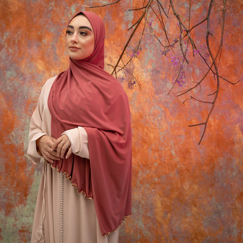 PREMIUM JERSEY HIJAB YONA - TERRACOTTA PREMIUM JERSEY HIJAB YONA - TERRACOTTA