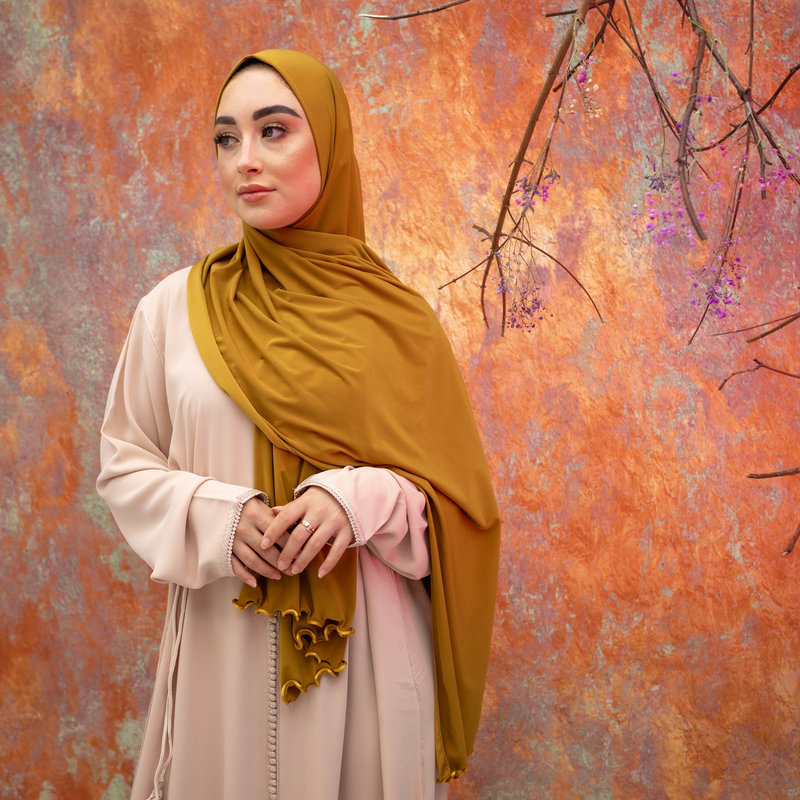 PREMIUM JERSEY HIJAB YONA - MUSTARD