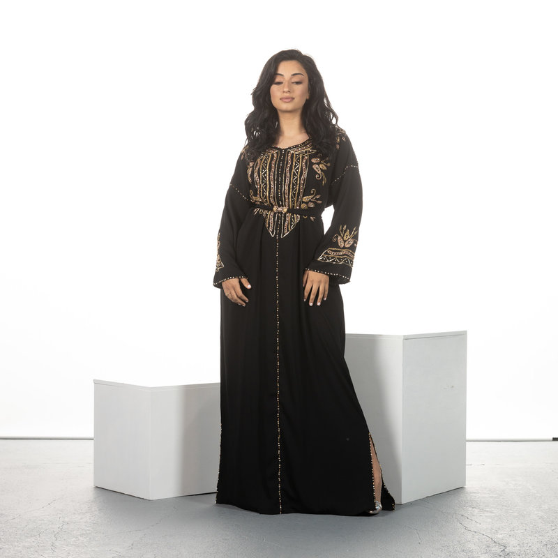 Caftan Tasnim Zwart