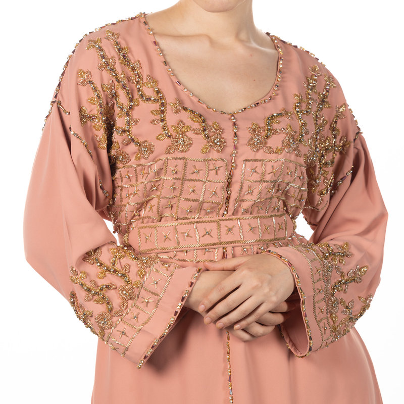 Caftan Nisrine Salmon