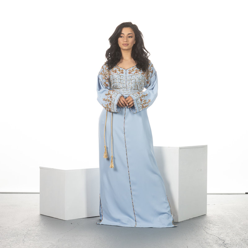 Caftan Nisrine Lichtblauw
