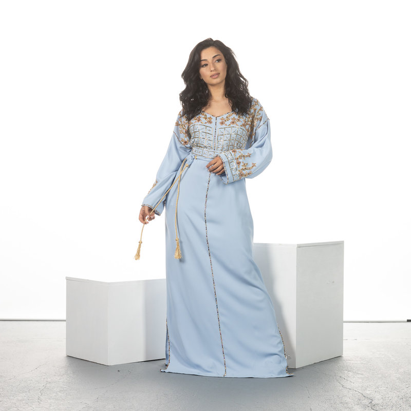 Caftan Nisrine Lichtblauw