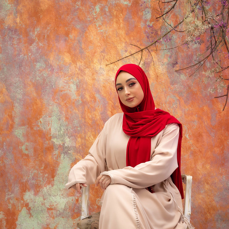 PREMIUM JERSEY HIJAB MIN - RED
