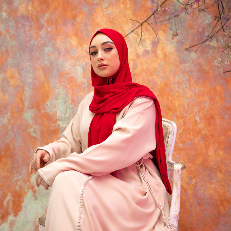 PREMIUM JERSEY HIJAB MIN - RED