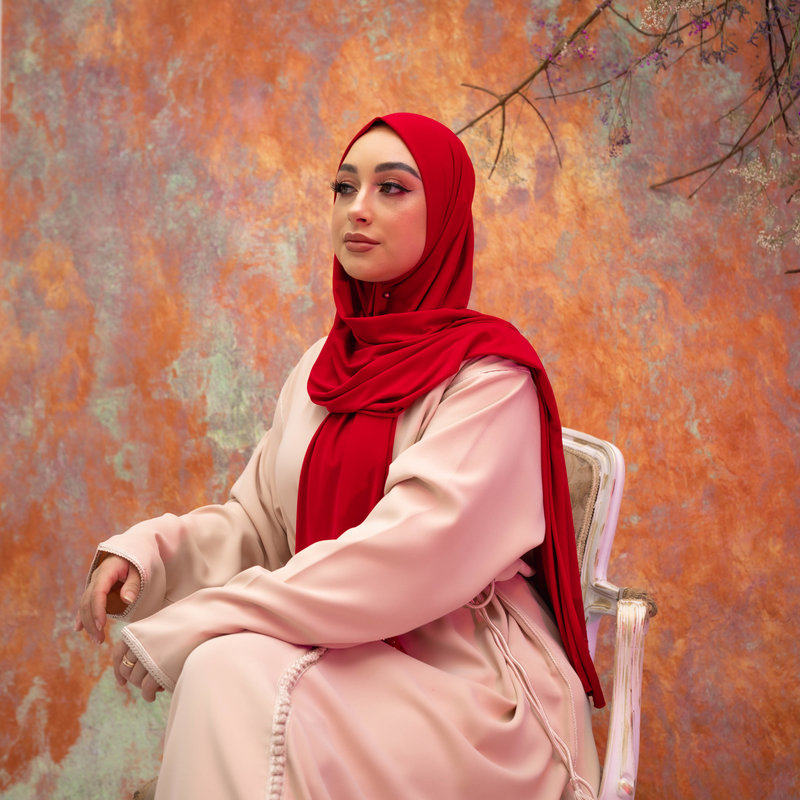 PREMIUM JERSEY HIJAB MIN - RED