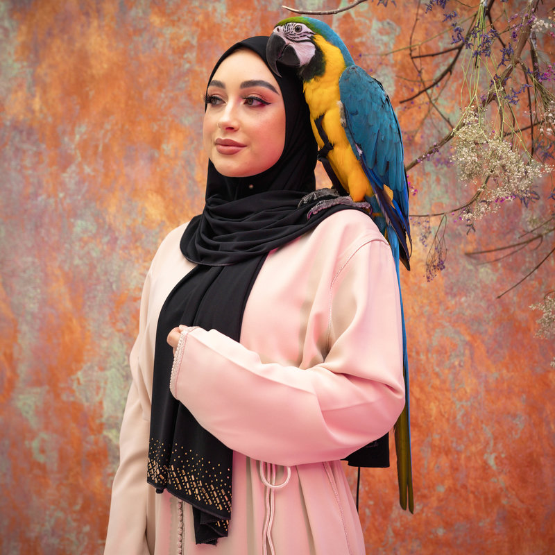 PREMIUM JERSEY HIJAB MIN - BLACK GOLD