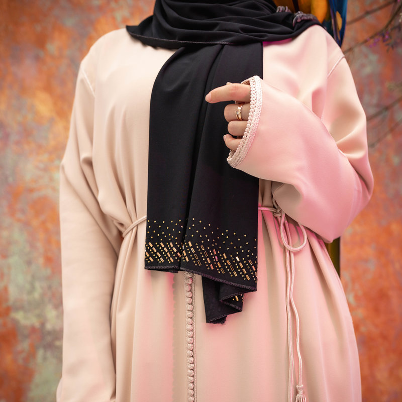 PREMIUM JERSEY HIJAB MIN - BLACK GOLD