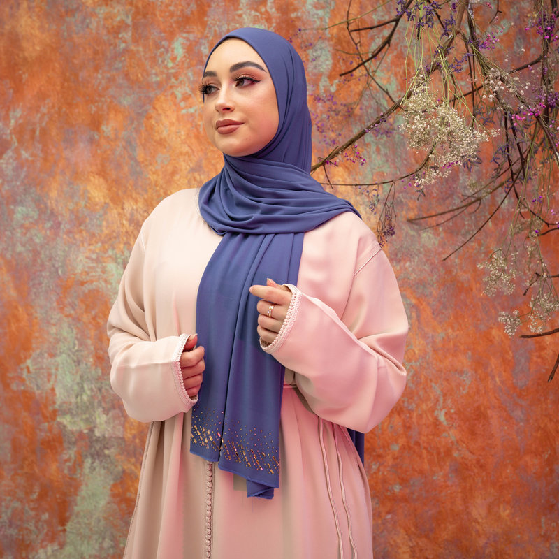 PREMIUM JERSEY HIJAB MIN - CERULEAN BLUE