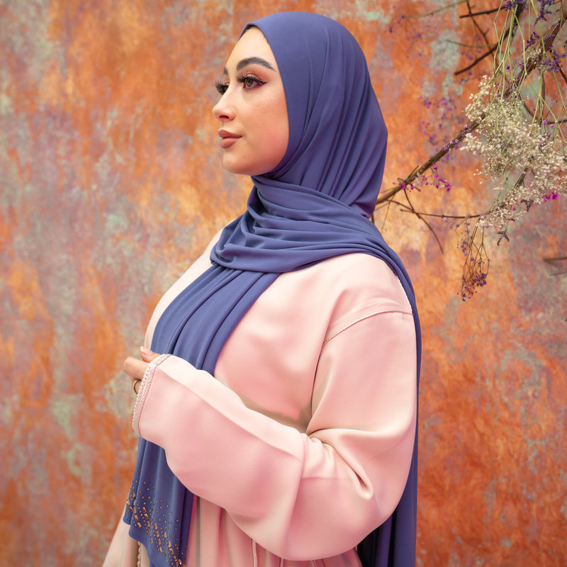 PREMIUM JERSEY HIJAB MIN - CERULEAN BLUE