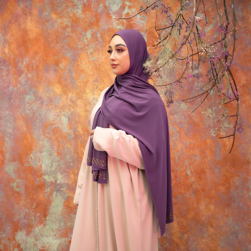 PREMIUM JERSEY HIJAB MIN - CYBER GRAPE
