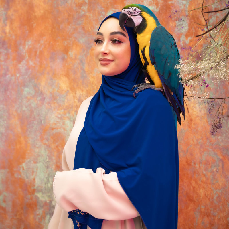 PREMIUM JERSEY HIJAB MIN - ROYAL BLUE