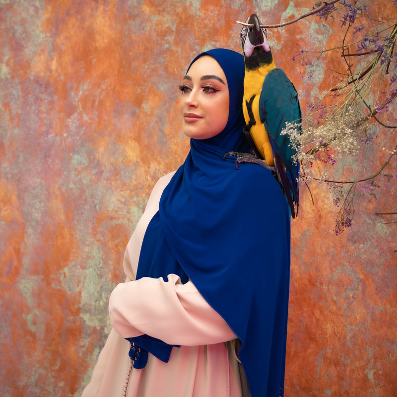 PREMIUM JERSEY HIJAB MIN - ROYAL BLUE