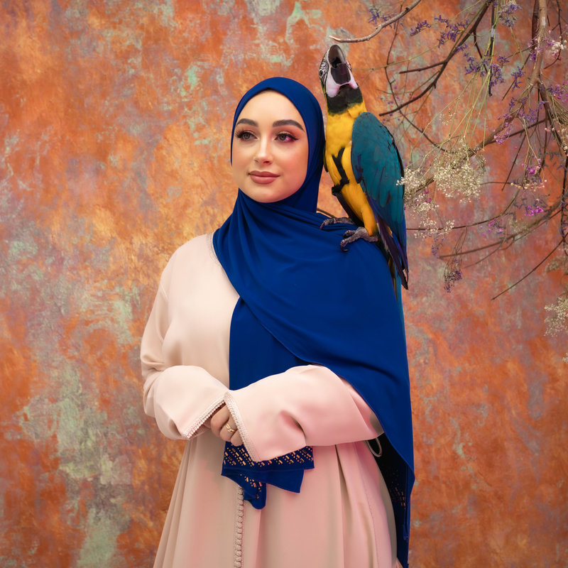 PREMIUM JERSEY HIJAB MIN - ROYAL BLUE