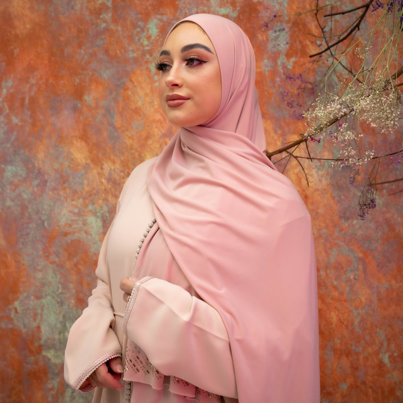PREMIUM JERSEY HIJAB MIN - PALE PINK