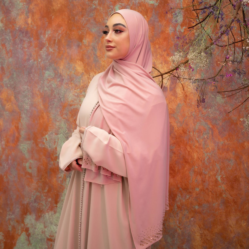 PREMIUM JERSEY HIJAB MIN - PALE PINK