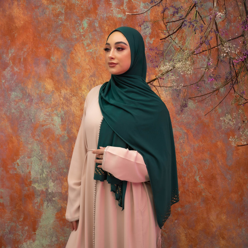 PREMIUM JERSEY HIJAB MIN - INSECT GREEN