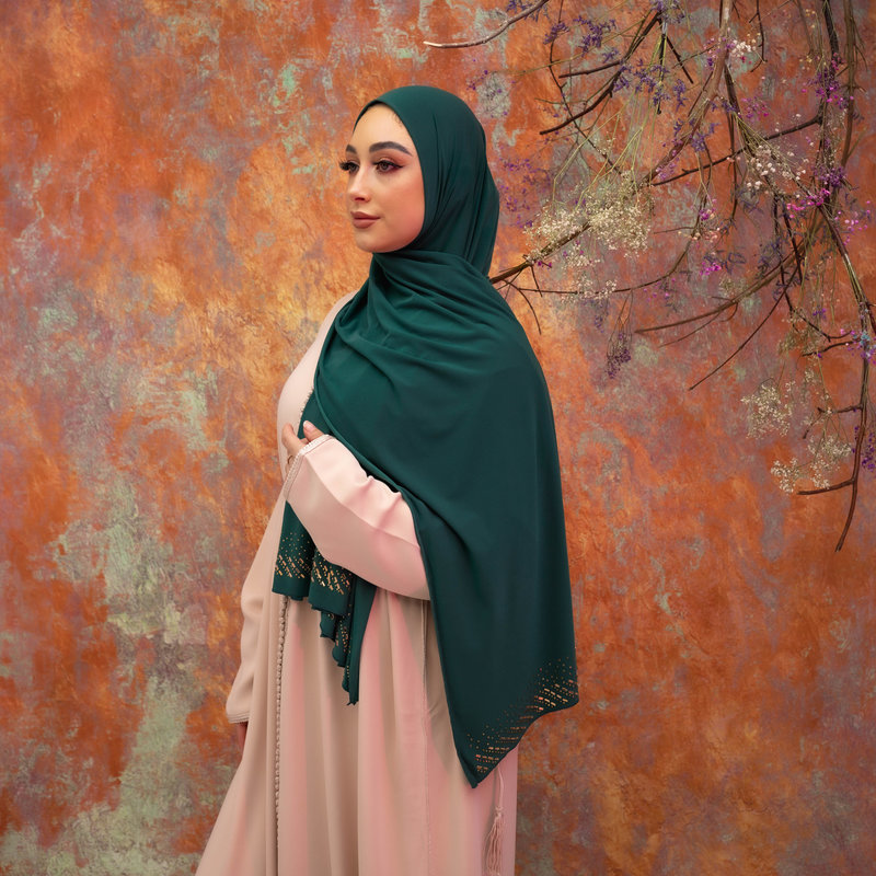 PREMIUM JERSEY HIJAB MIN - INSECT GREEN