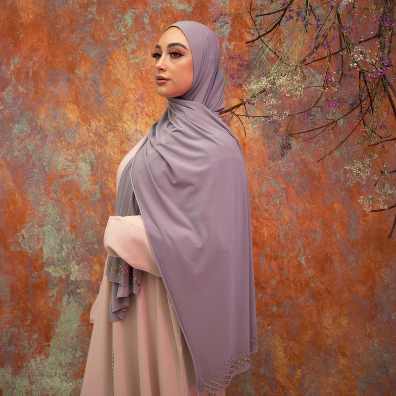 PREMIUM JERSEY HIJAB MIN - ROMAN SILVER