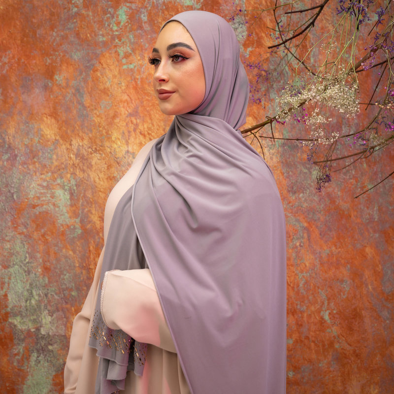 PREMIUM JERSEY HIJAB MIN - ROMAN SILVER