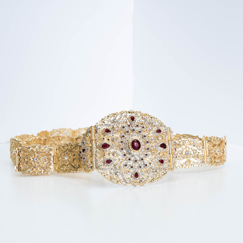 MALIKA GOLD RED BELT
