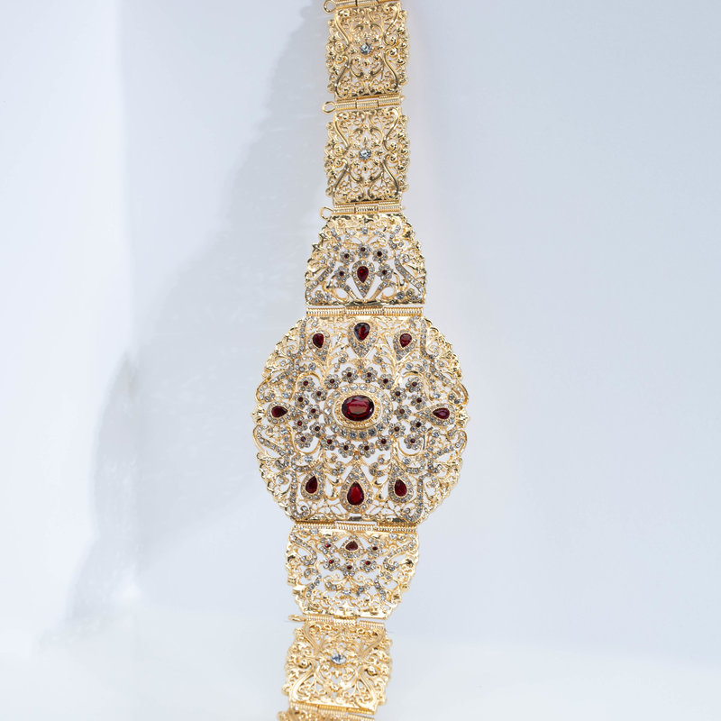 MALIKA GOLD RED BELT