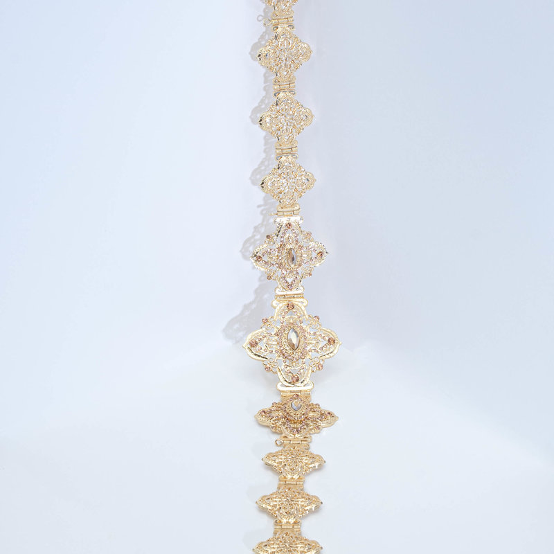ANJUM GOLD PINK BELT