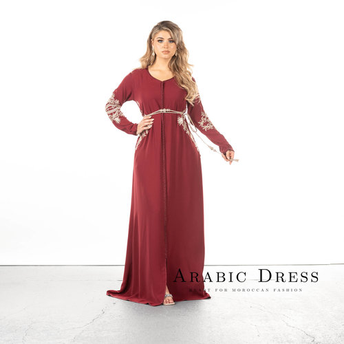 Caftan Hajar rood Caftan Hajar rood