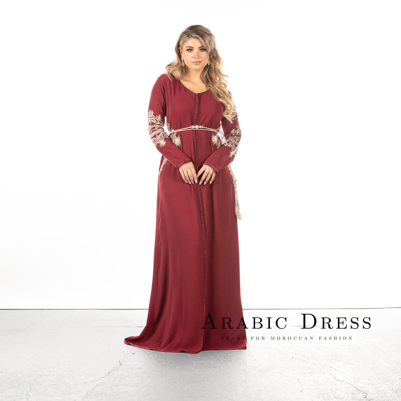 Caftan Hajar rouge
