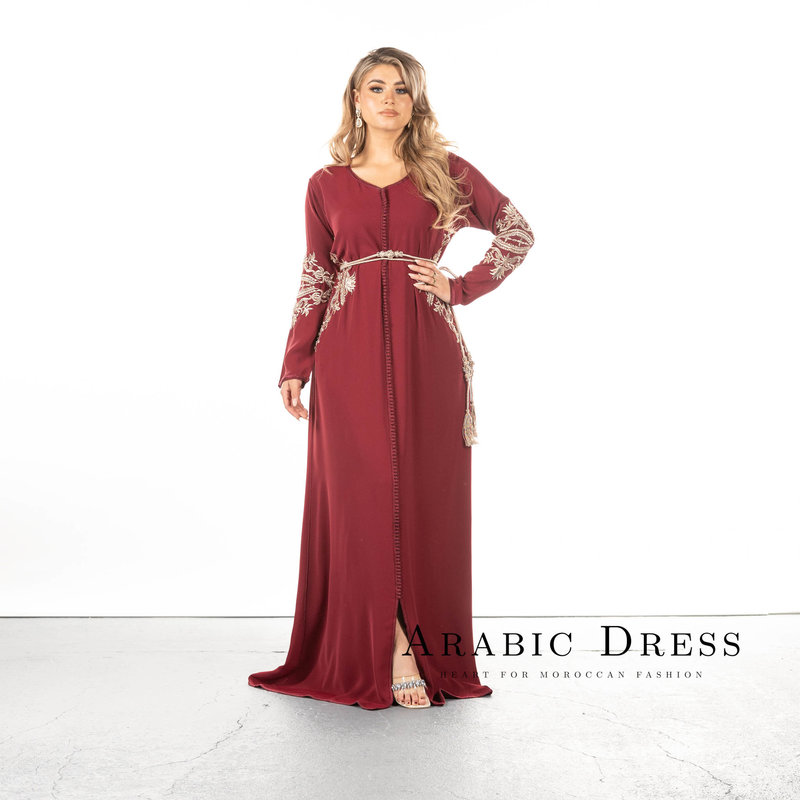 Caftan Hajar rouge