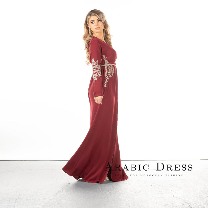 Caftan Hajar rouge