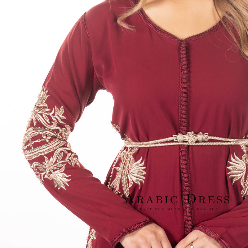 Caftan Hajar rouge