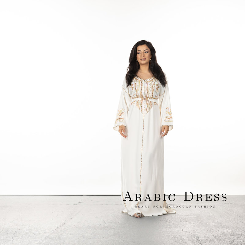 Caftan Tasnim Broken white