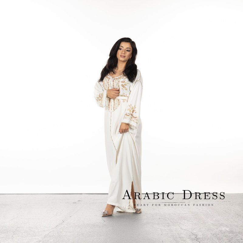 Caftan Tasnim Broken white