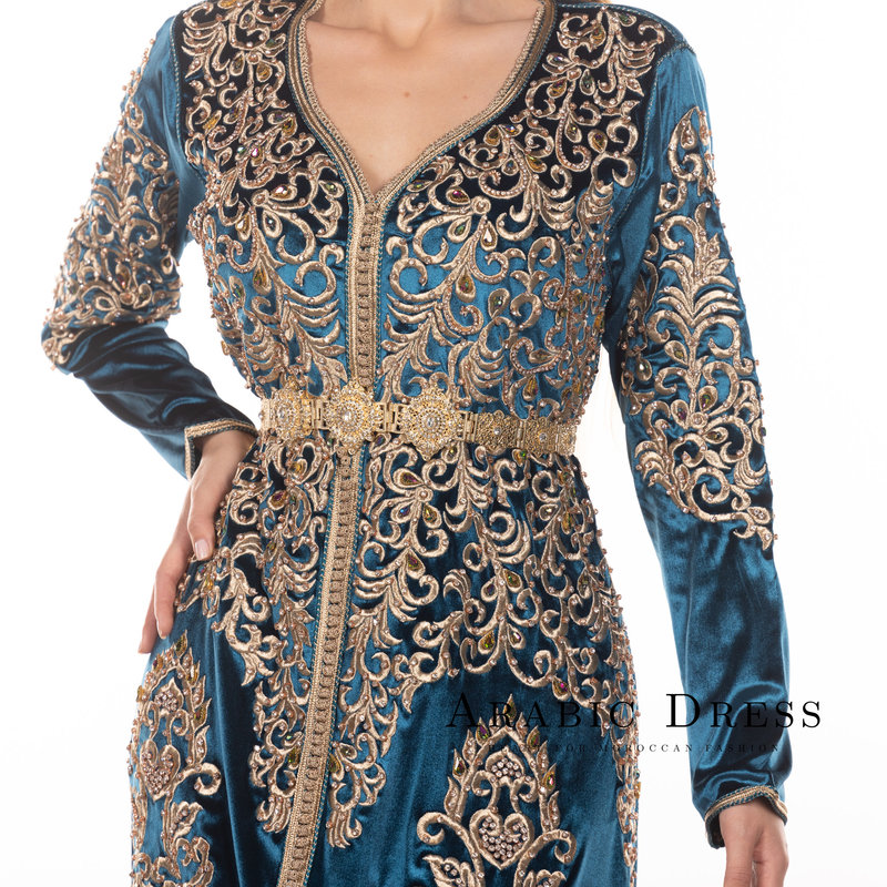 Caftan Siham InsectGreen