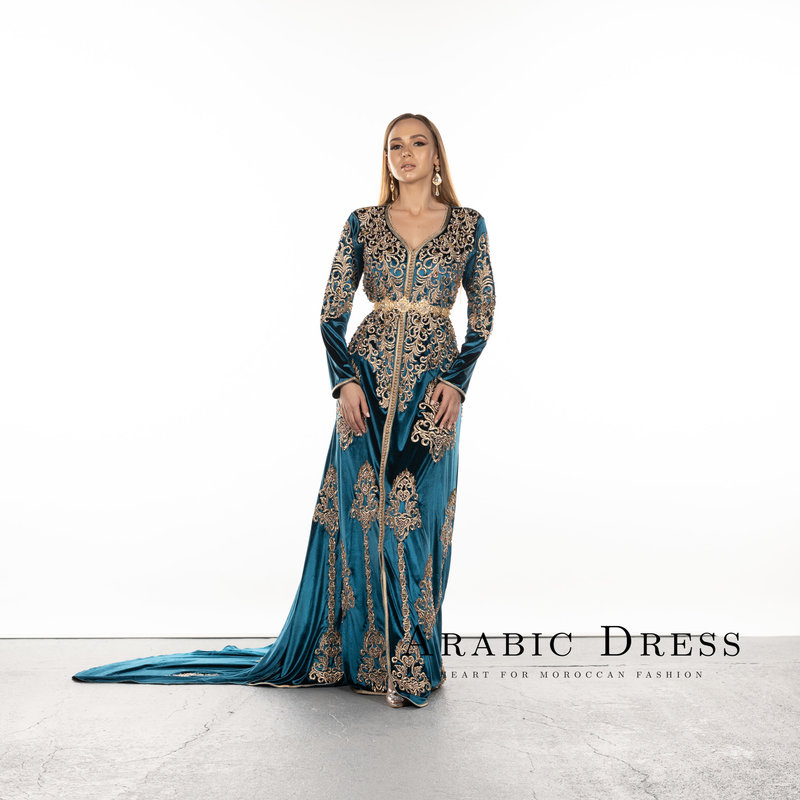 Caftan Siham InsectGreen