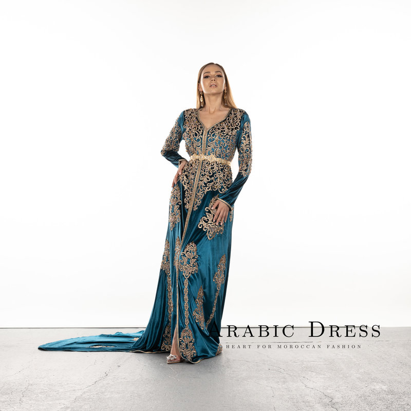 Caftan Siham InsectGreen