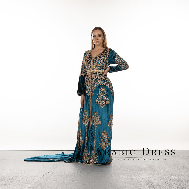 Caftan Siham InsectGreen