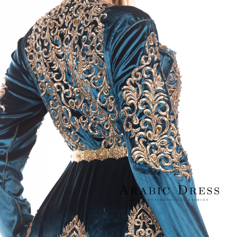 Caftan Siham InsectGreen