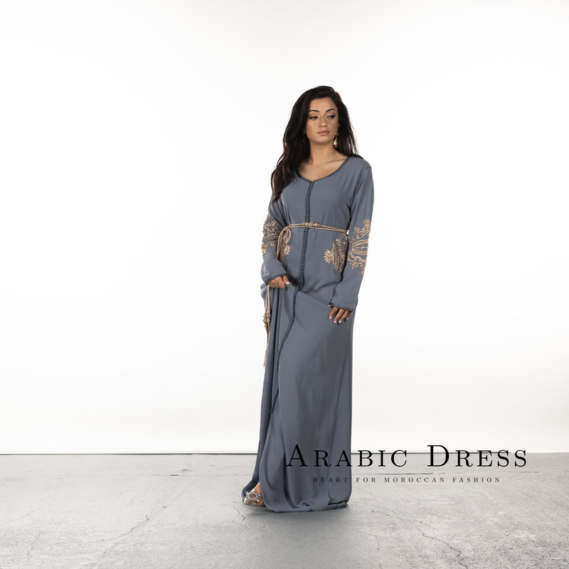 Caftan Hajar grise