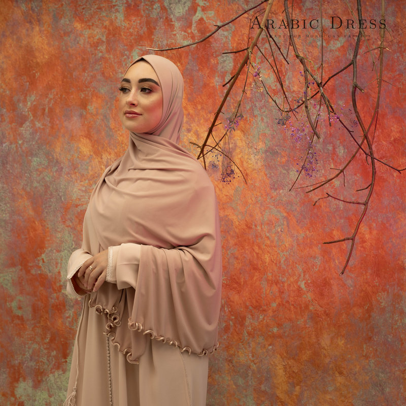 PREMIUM JERSEY HIJAB YONA - APRICOT