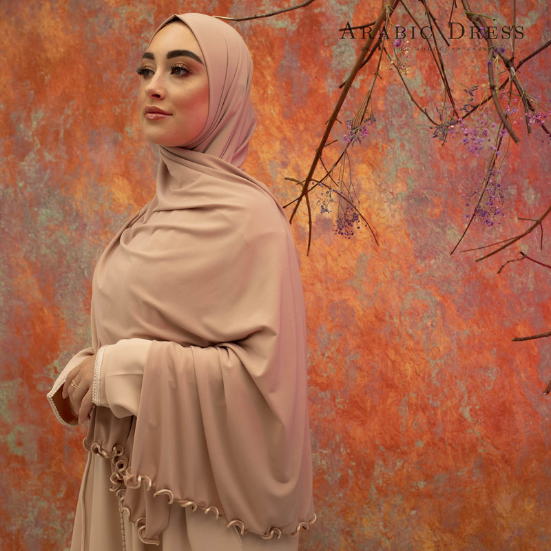 PREMIUM JERSEY HIJAB YONA - APRICOT