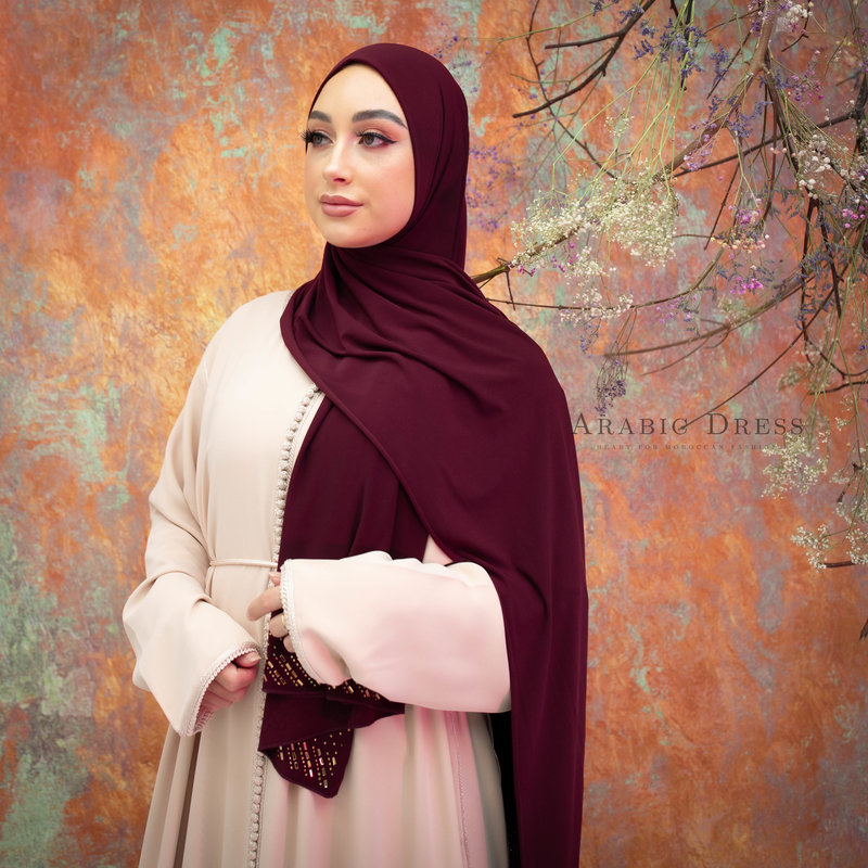 PREMIUM JERSEY HIJAB MIN - ANTIQUE RUBY